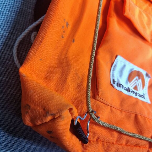 Vintage Himalayan Industries Hunting Backpack Small Game Bag Orange Hi Vis - Picture 4 of 16